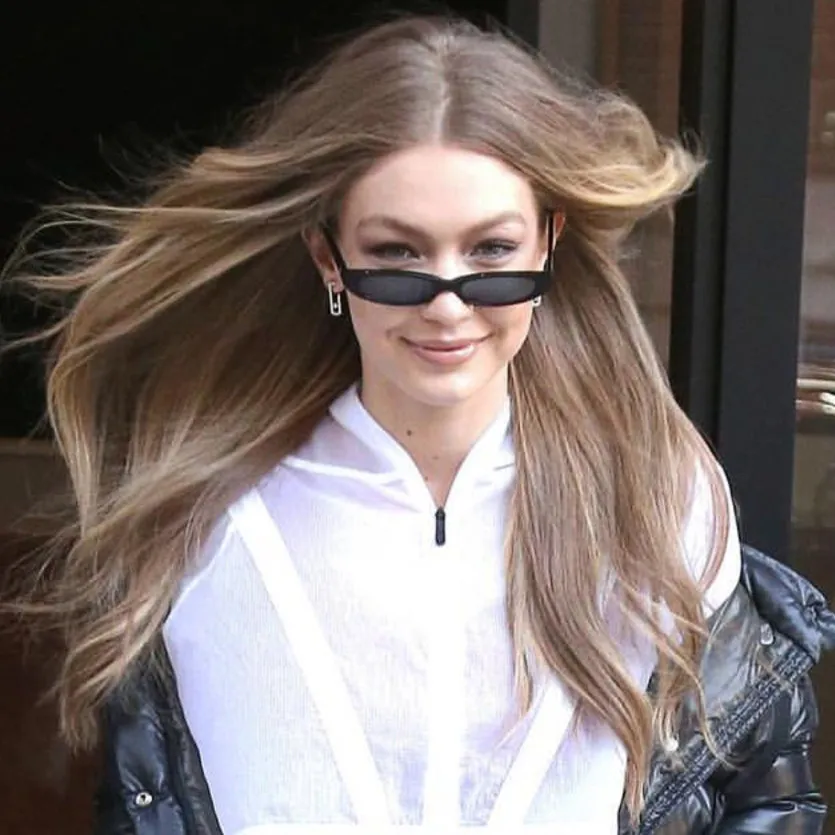 Женские винтажные солнцезащитные очки MISM Gigi Hadid черные в стиле ретро с линзами