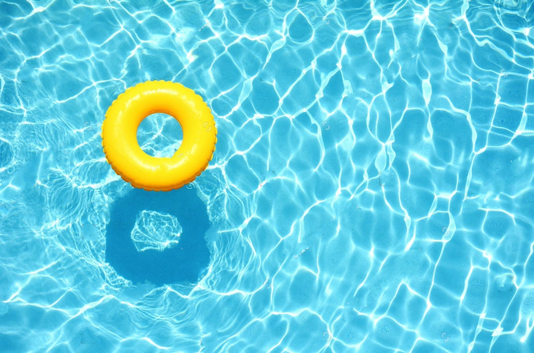blue swimming float