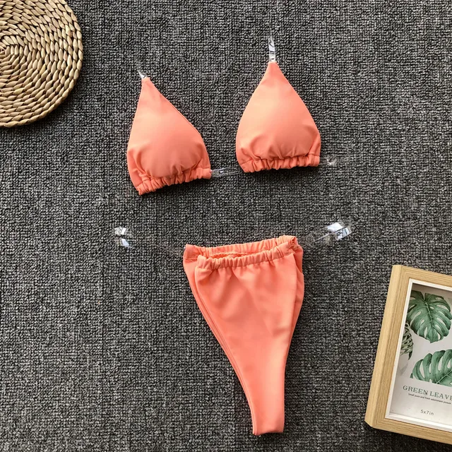 US $10.30 OMKAGI Micro Bikini 2019 Swimwear Women Sexy Solid Biquinis Hot Bikini Set Bathing Suit Beachwear S