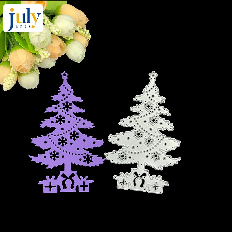  Julyarts Christmas Tree Gift Box Frame Metal Handcraft Steel Cutting Dies For DIY Scrapbooking Invi - 32956686398