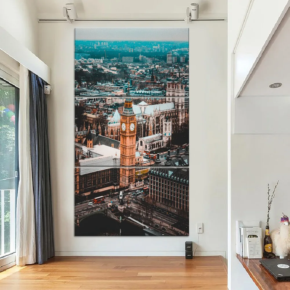HD Print 3 Piece Architecture Big Ben London City Pictures Modern Home Decorative Wall Art Type Style Canvas Painting Poster | Дом и сад