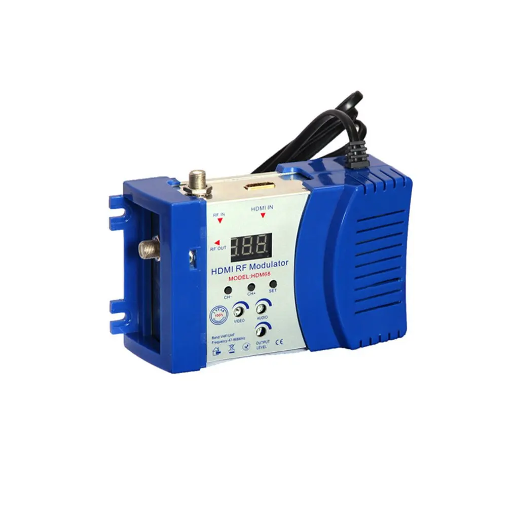 2021 Новый HDM68 модулятор цифровой RF HDMI AV в преобразователь VHF UHF PAL/NTSC Стандартный