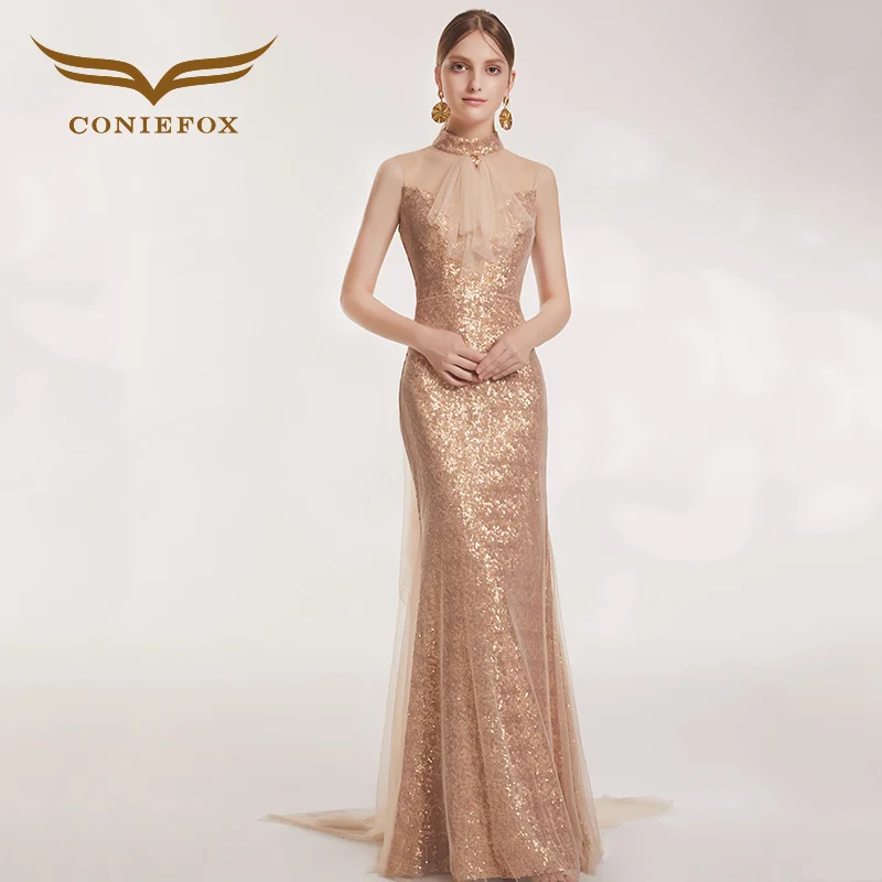 gold floor length gown