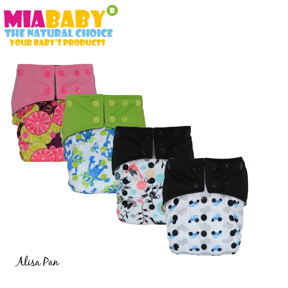 

Miababy AIO and pocket cloth diaper, onesize fit all, with sewn insert, waterproof and breathable, no rash