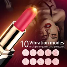 Powerful Mini G Spot Vibrator Small Lipstick Clitoris Stimulator USB Charging Vibration Flirting Female Masturbator #P40