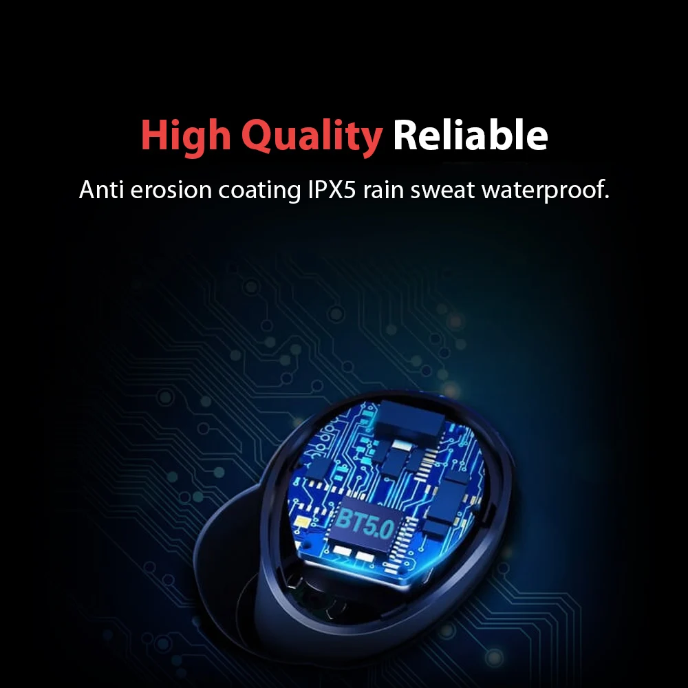 Lenovo S1 TWS Bluetooth Earphones BT 5.0 IPX5 Waterproof True Wireless Stereo Earbud 1800mAh Big Battery for IOS & Android Smartphone  (8)