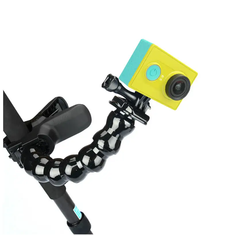 Adjustable Gooseneck Accessories For Action Cameras Adjustment Jaws Flex Clamp Mount Flexible Tripod For GoPro Hero 6 5 4 3+ SJCAM SJ4000 Xiaomi Yi 4K+ Xiaoyi Lite (4)