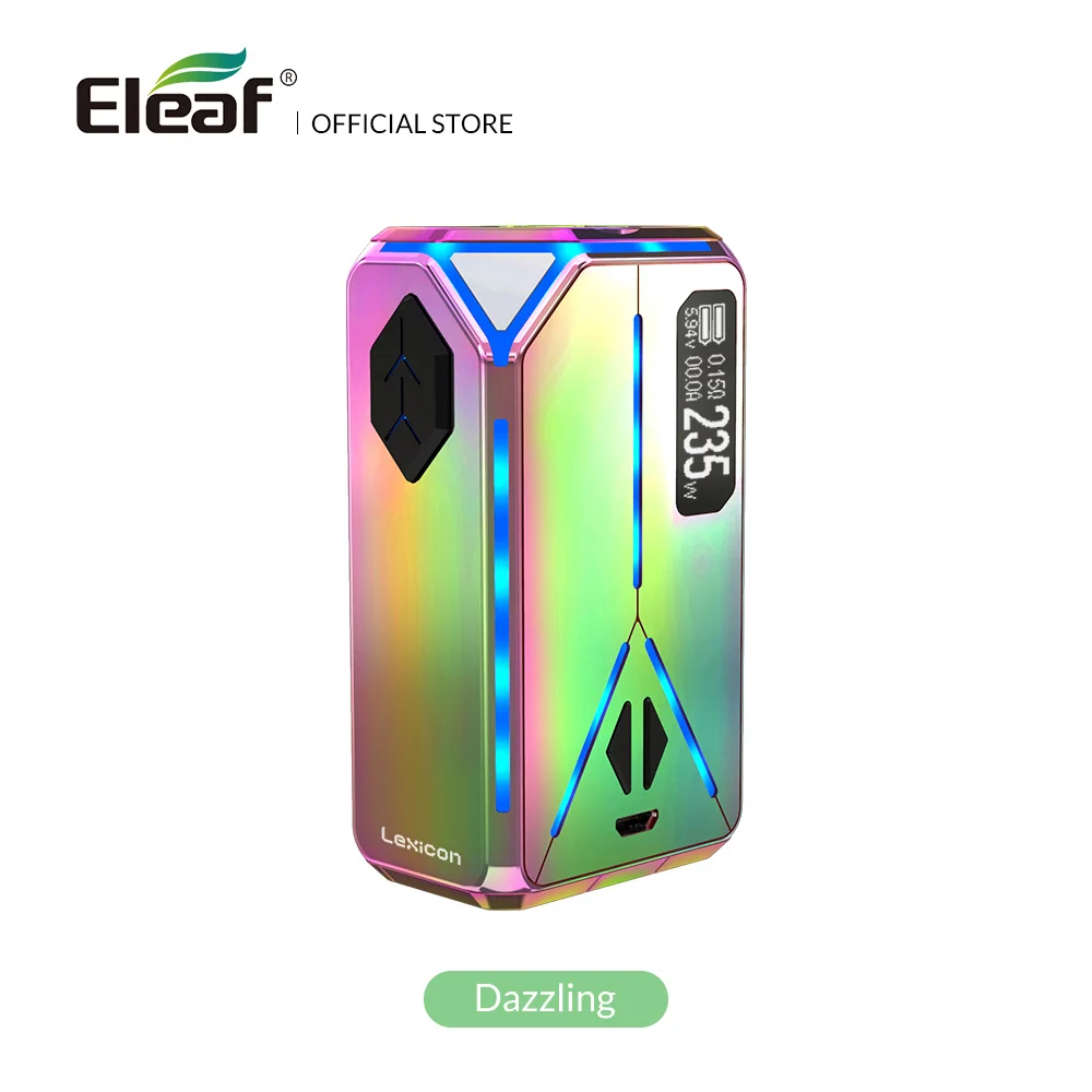 Оригинальная электронная сигарета мод коробка Eleaf Lexicon мод 235 Вт Максимальная поддержка ELLO Duro атомайзер 6,5 мл Vape - Цвет: Многоцветный