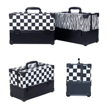 Новое обновление паролем замок женский косметический чехол, Ногти Макияж Toolbox, многофункциональная коробка красоты чемодан для девочек легкая сумочка