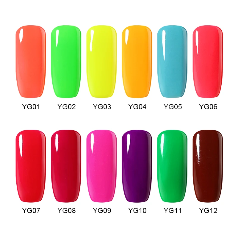 Belle Fille гель лак для ногтей маникюрный УФ отмачиваемый неоновый Vernis