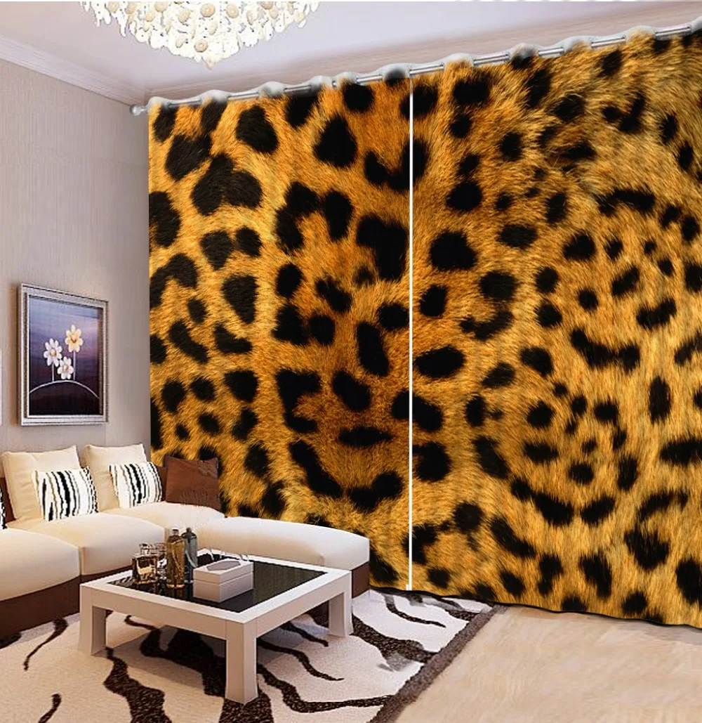 

New Romantic 3D curtains animal curtains for room printed window curtains decorative home decor