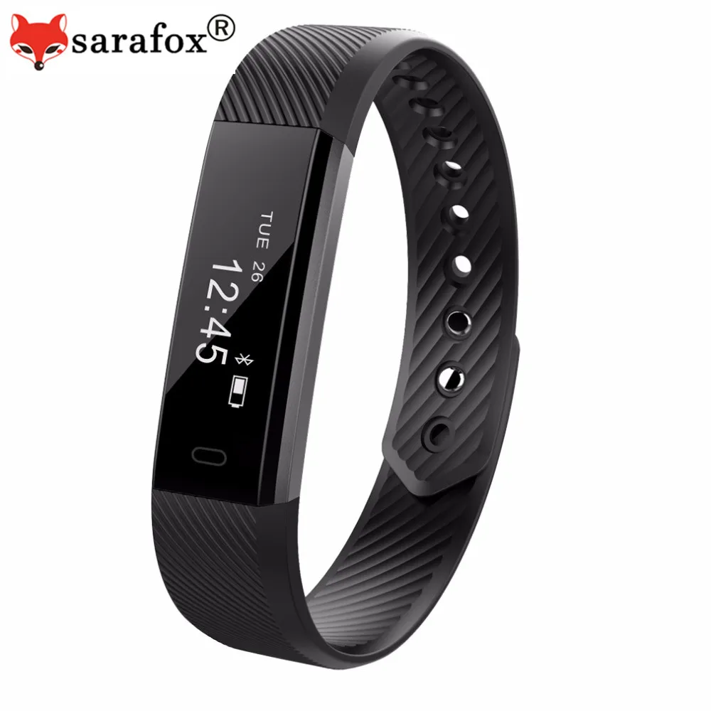 Sarafox ID115 Smart Bracelet Activity Fitness watch Vibrating Alarm