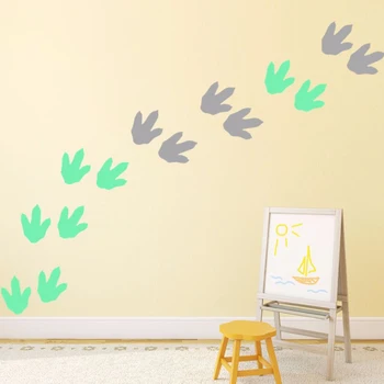 

Dinosaur Footprints Vinyl Wall Sticker Kids Room Dinosaur Pattern Wall Decal Removable Decoration For Nursery Vinyl Decal AZ298