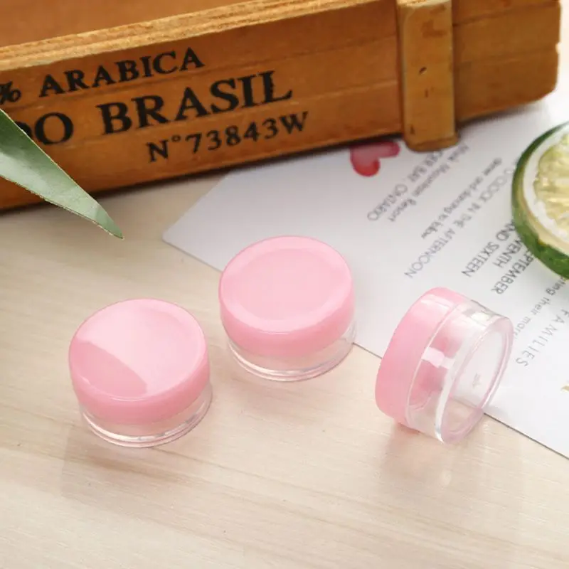 

1pc 5g Size Plastic Empty Cream Jar Refillable Makeup Cosmetic Container Small Round Storage Pot Box With Lids Samples Dispenser