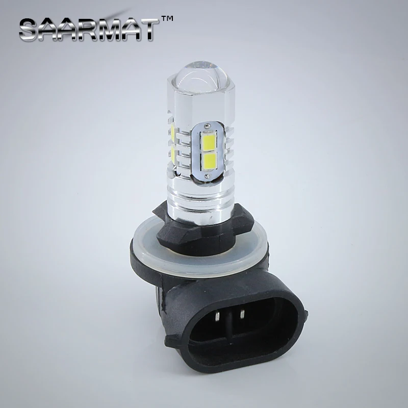 

2x H27 881 LED 50W For Samsung Chips Car Daytime Running Light Driving Fog DRL Light Projector Lens Bulb lamp