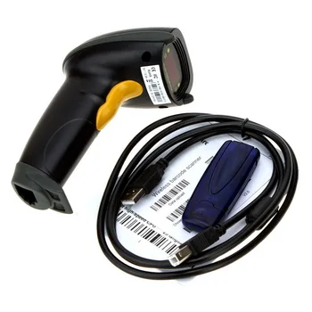 

by dhl or ems 50 pcs Wireless Barcode Scanner bar Code Reader 2.4G Laser Barcode Scanner Wireless