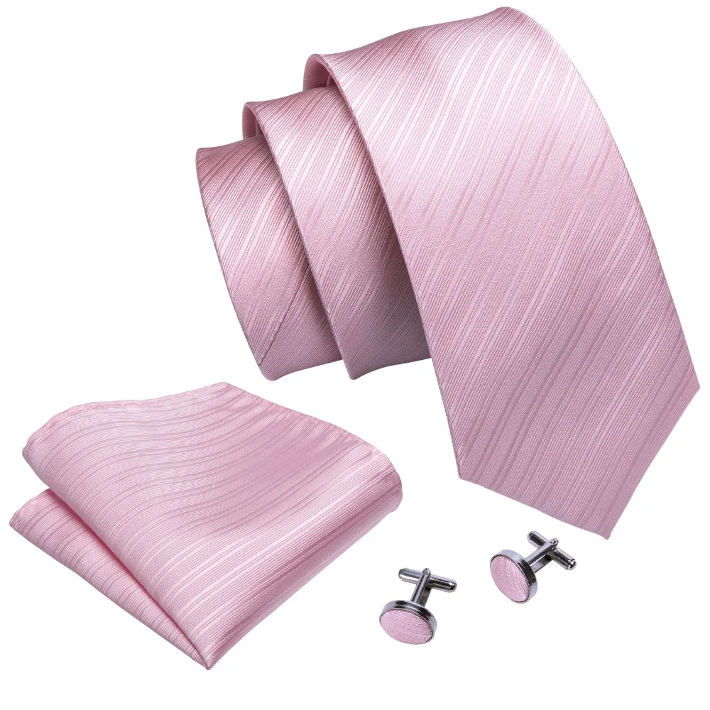Горячая Свадебный кармашек квадратные Розовые однотонные галстуки для мужчин костюм Gravatas Corbatas 8,5 см галстук мужской носовой платок аксессуар