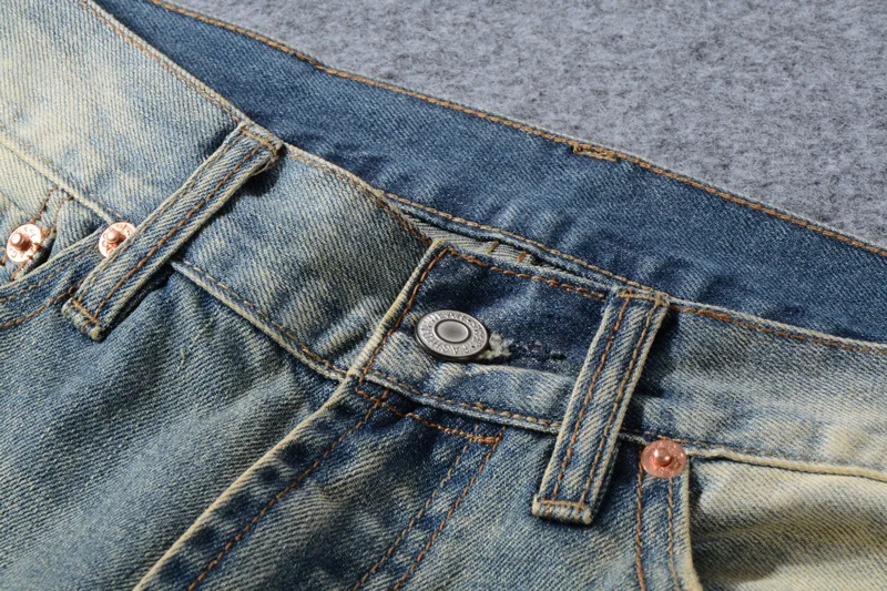 Японский Стиль модные мужские джинсы Ретро винтажный панк штаны рваные джинсы для мужчин Эластичный Slim Fit уличной хип-хоп dsel джинсы