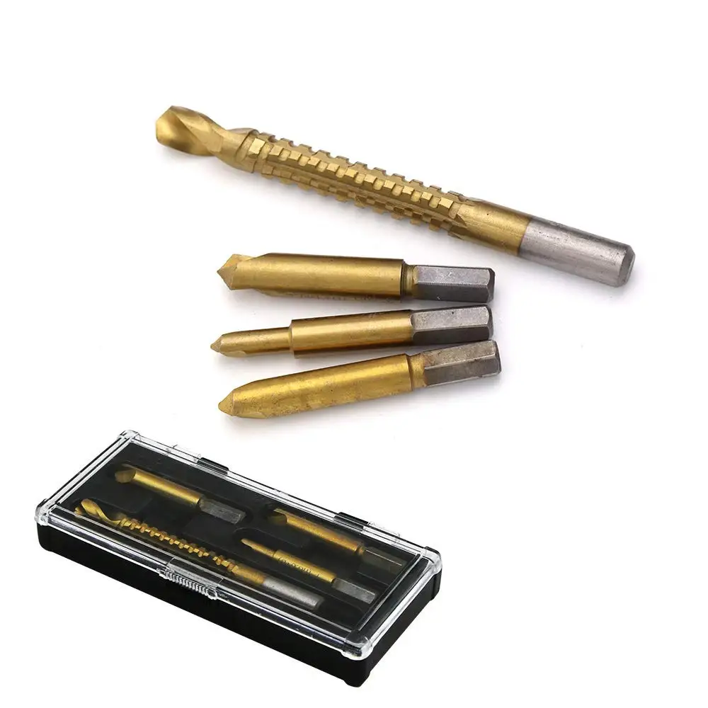 

BHTS-Damaged Screw Extractor Hand Tool,Broken Bolt Remover Kit Stripped Screw Removers, Easily Remove Stripped And Damaged Scr