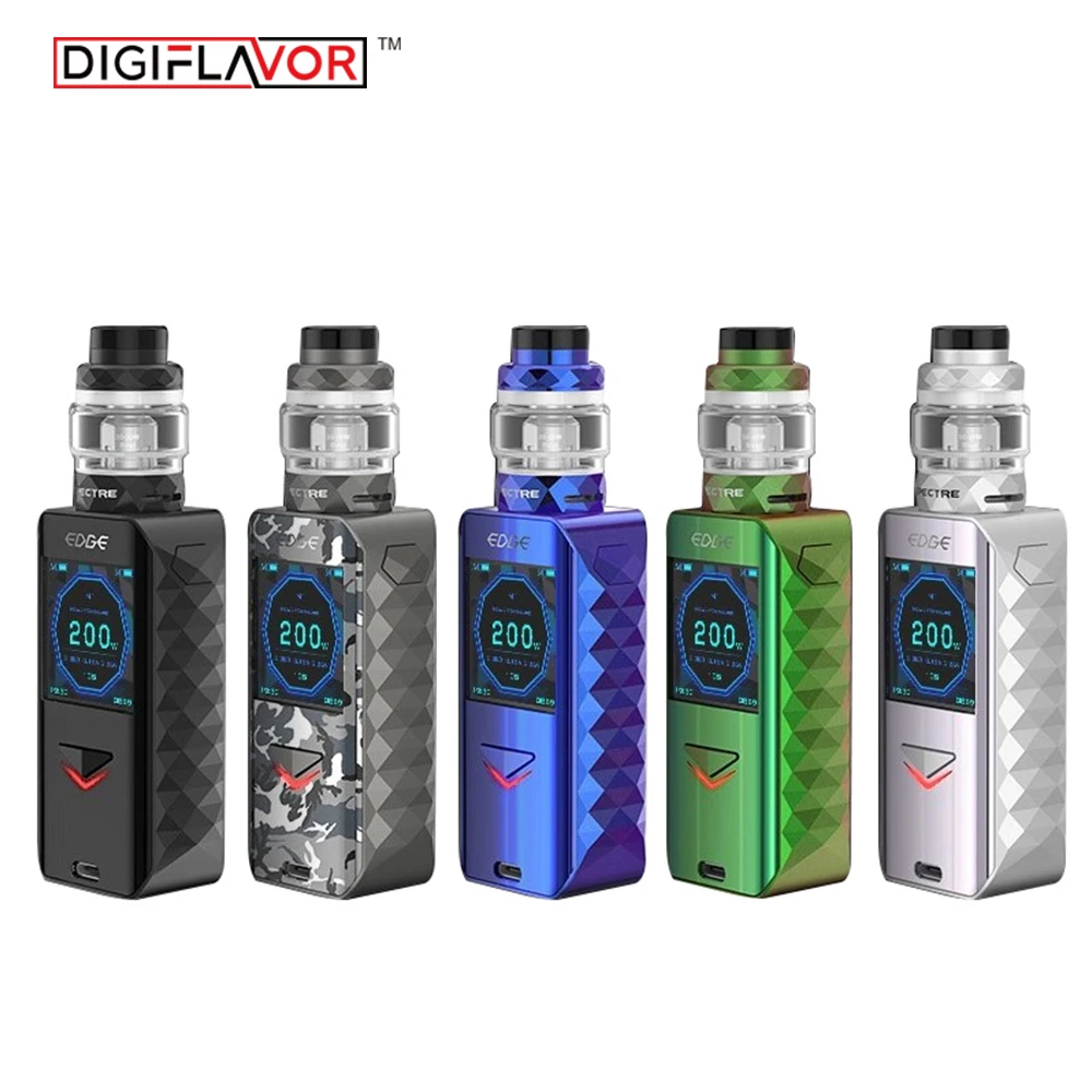 

Original Digiflavor Edge Kit 200W with Specter Sub Ohm Tank 4ml with advanced AS chipset and fast wireless charging e cig kit