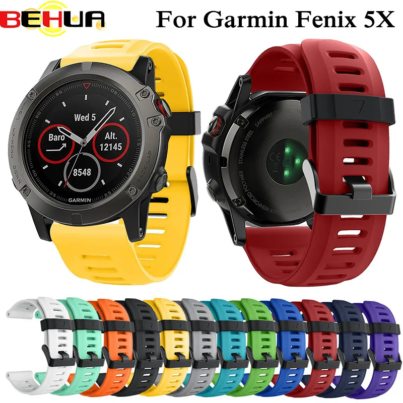 Силиконовый ремешок для часов Garmin Fenix 5X 3 26 мм с GPS модные спортивные уличные Смарт