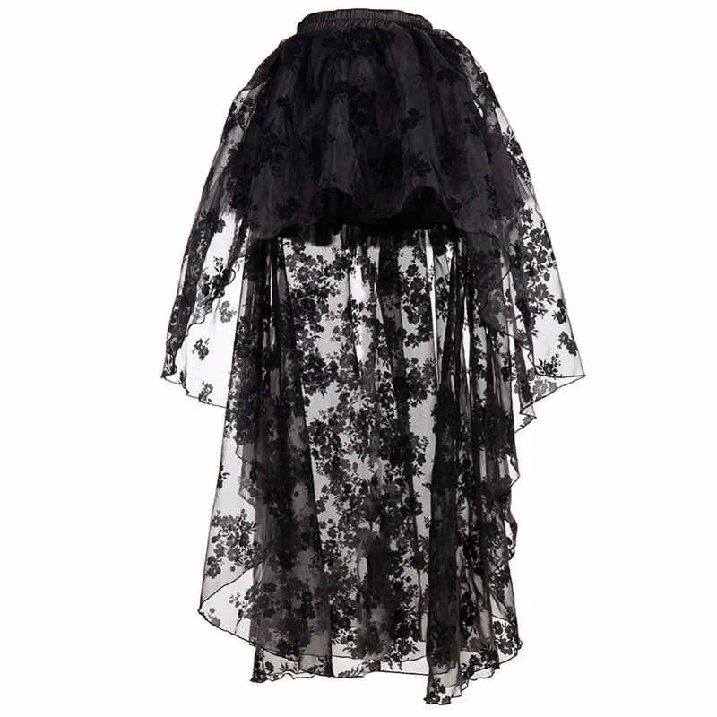 Белый и черный цветочный узор сексуальный корсетт для женщин Готический корсет платье винтажная одежда для бурлеска Викторианский стимпанк костюм