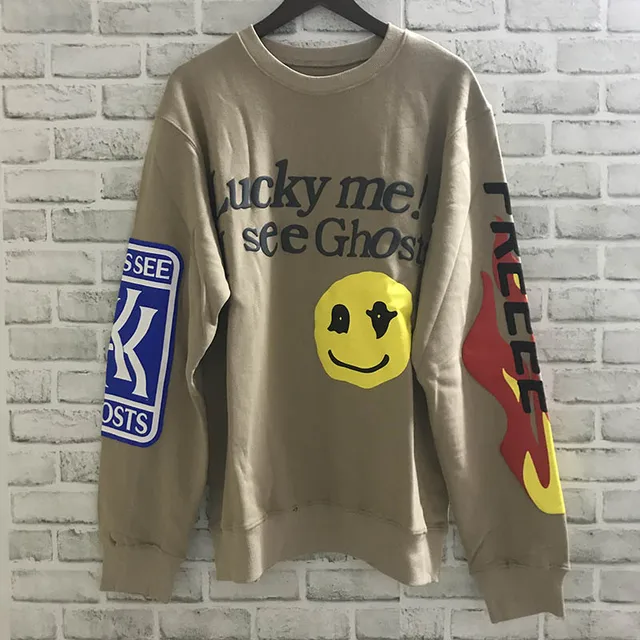 Kanye CuDi KIDS SEE GHOSTS Smiley Face Sweatshirt 6