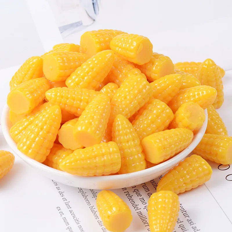 Трехмерное моделирование кукурузы для желе, для еды играть смолы глина "сделай сам" аксессуары для наполнения слайма амулеты Пластилин