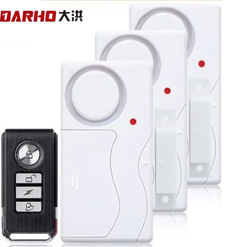 Darho Home Security Door Window Siren Magnetic Sensor Alarm Warning System Wireless Remote Control Door Detector Burglar Alarm