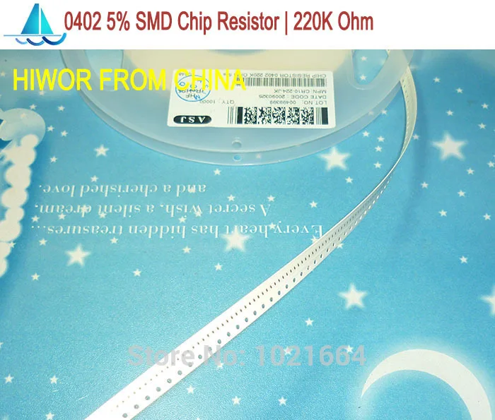0402 5% 220K Ohm