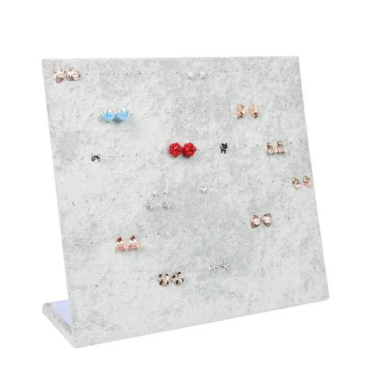 Top Sale 120 Holes Ear Ring Jewelry Display Stand Jewelry Trumpet Display Shelf Board Pin Earrings