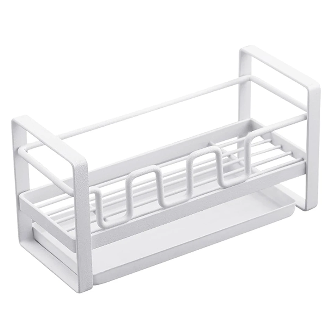  HIPSTEEN Sponge Draining Rack Hollow Caddy Organizer Holder Dishwashing Rack Iron Kitchen Sink Hous