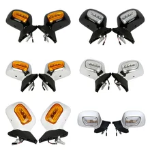 Pair Rear View Mirror W/ LED Turn Signals For Honda Goldwing 1800 GL1800 2001-2012 10 Left Right Pair Rear View Mirror W/ LED Turn Signals For Honda Goldwing 1800 GL1800 2001-2012 10 Left Right