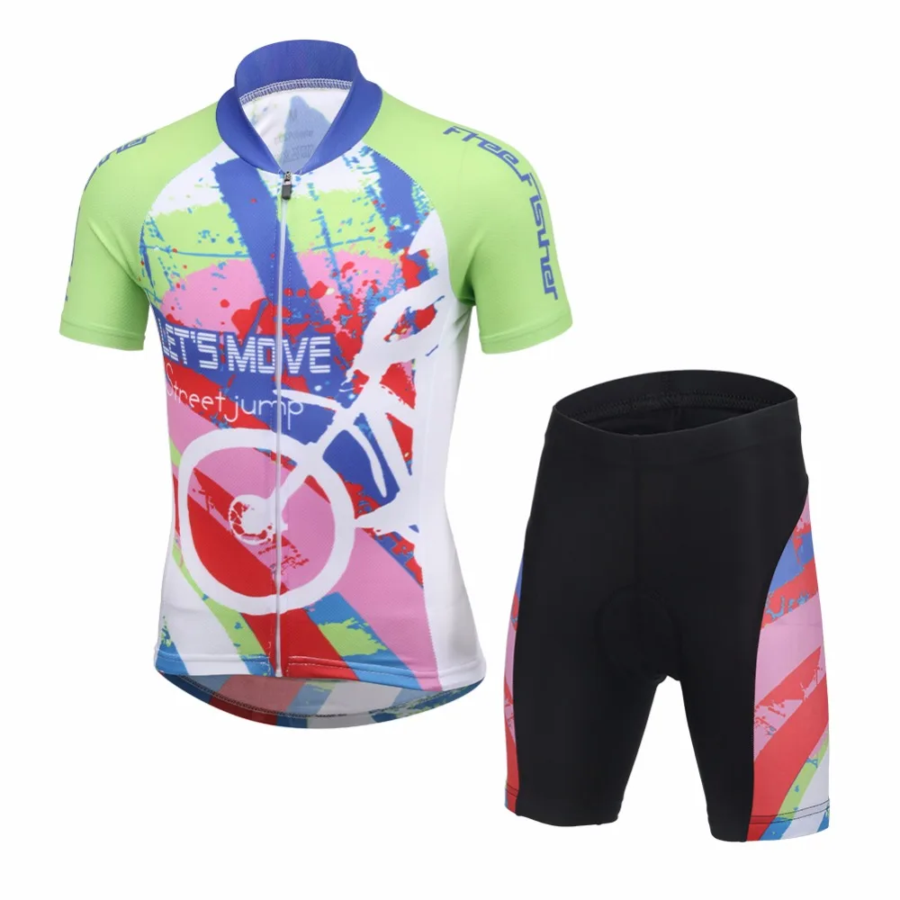 2017 Kids Cycling Kit Breathable And Quick Dry Pro Cycling Suit For Children Ropa Ciclismo Bike Suit Cycling Clothing Set boys-bike