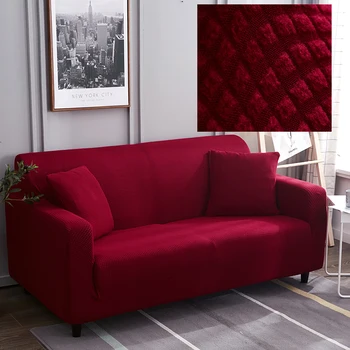 

Velvet corner Sofa Covers for Living Room Solid Sectional Sofa Cover Elastic thick Couch Cover plush Sofa Slipover Top Quality