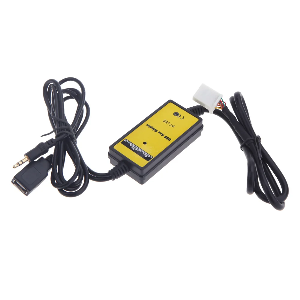 Автомобильный USB Aux in адаптер mp3 плеер радио интерфейс для Toyota Camry/Corolla/Matrix 2 * 6Pin
