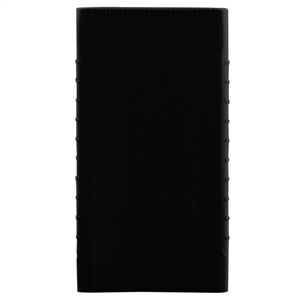 Силиконовый чехол для Xiaomi power Bank 5000mAh PLM10ZM/NDA-02-AM резиновый чехол для портативного внешнего аккумулятора - Цвет: Черный