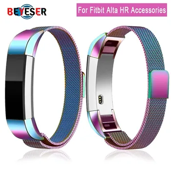 

10 colors Metal High Quality Replacement Strap Wrist Band Belt for Fitbit Alta Bracelet HR Monitor Smart Watch Accessories