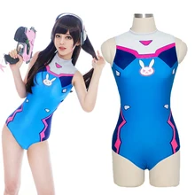 Сексуальная игра OW D. VA Косплей Костюм Dva Мерси Косплей SUKUMIZU спандекс купальник в стиле аниме цельный купальник купальный костюм