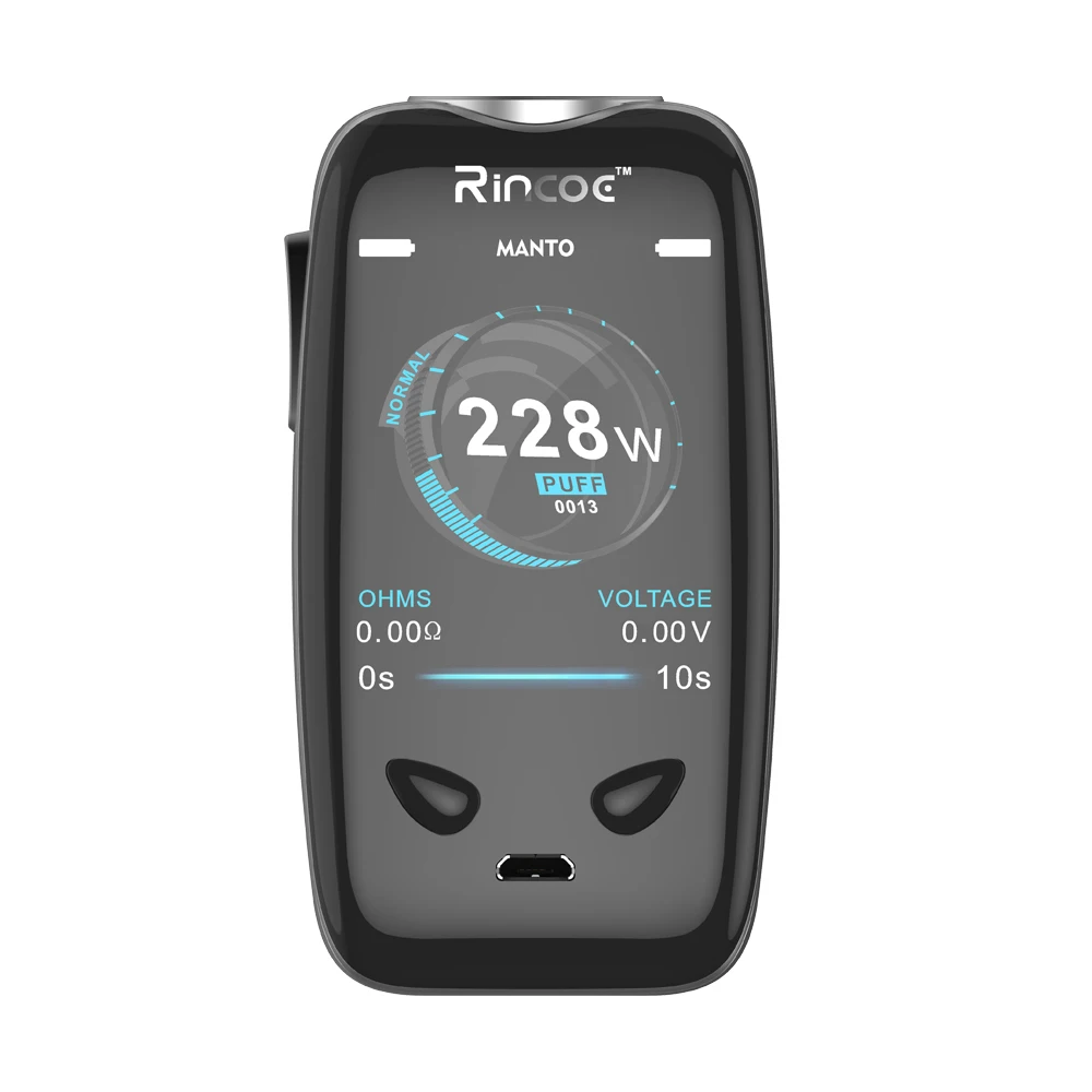 Электронные сигареты Box моды оригинальная Rincoe манто 228 Вт модель TC VW режим/модель e