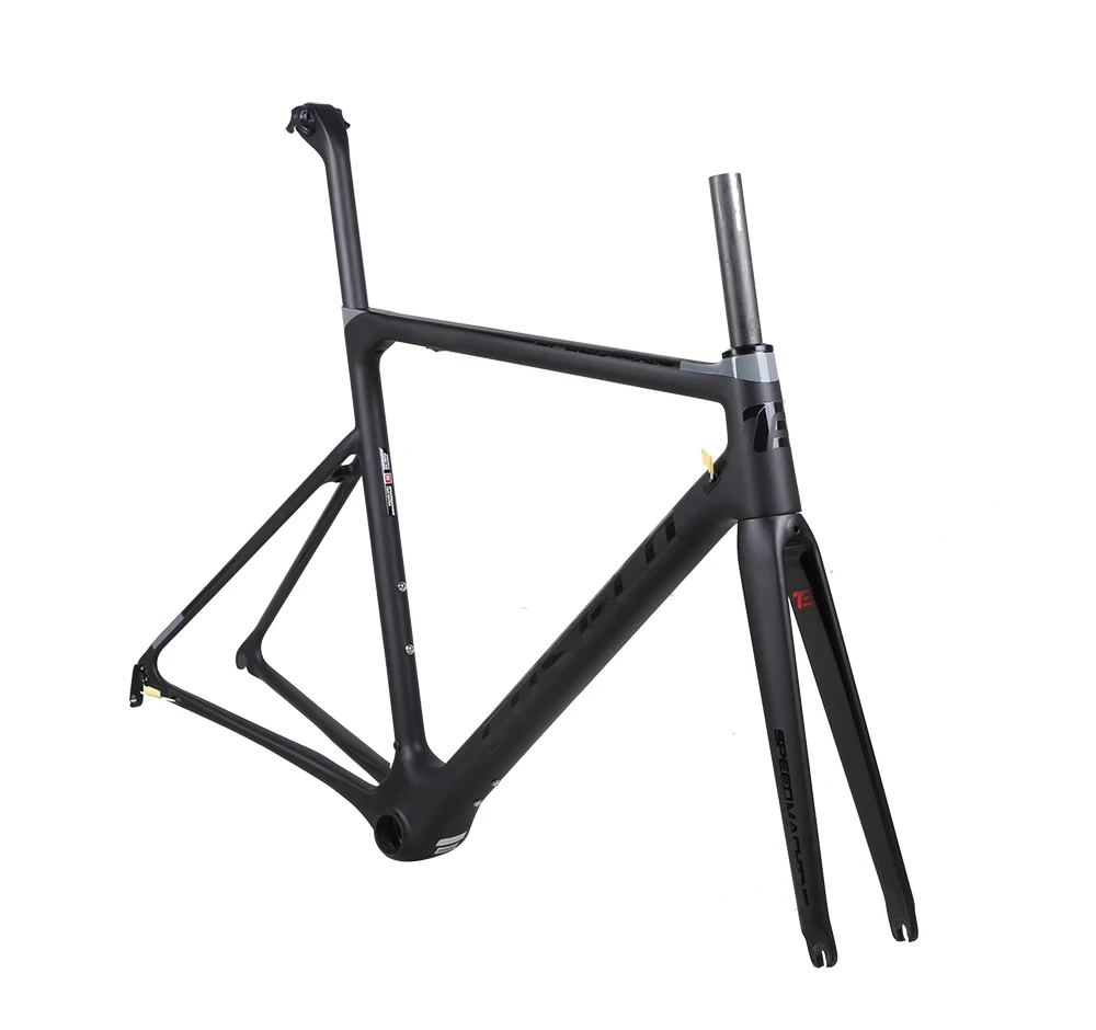 Discount 766g only disc Costelo Speedmachine 1.0 ultra light carbon fiber road bike frame bicycle bicicleta frame seatpost fork headset 13