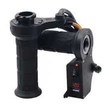 Adeeing 3в1 мотоциклетный руль с электрическим подогревом ручка+ напряжение+ USB зарядное устройство для мотоцикла руль из мягкой резины r30