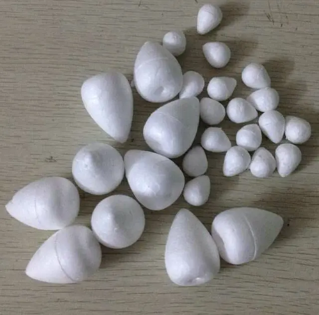 Height 2/2.5/3.5/4.5/5cm White Water Drop Modeling Foam Rose Bud For Nylon  Stocking Flower Accessories Polystyrene Styrofoam - AliExpress