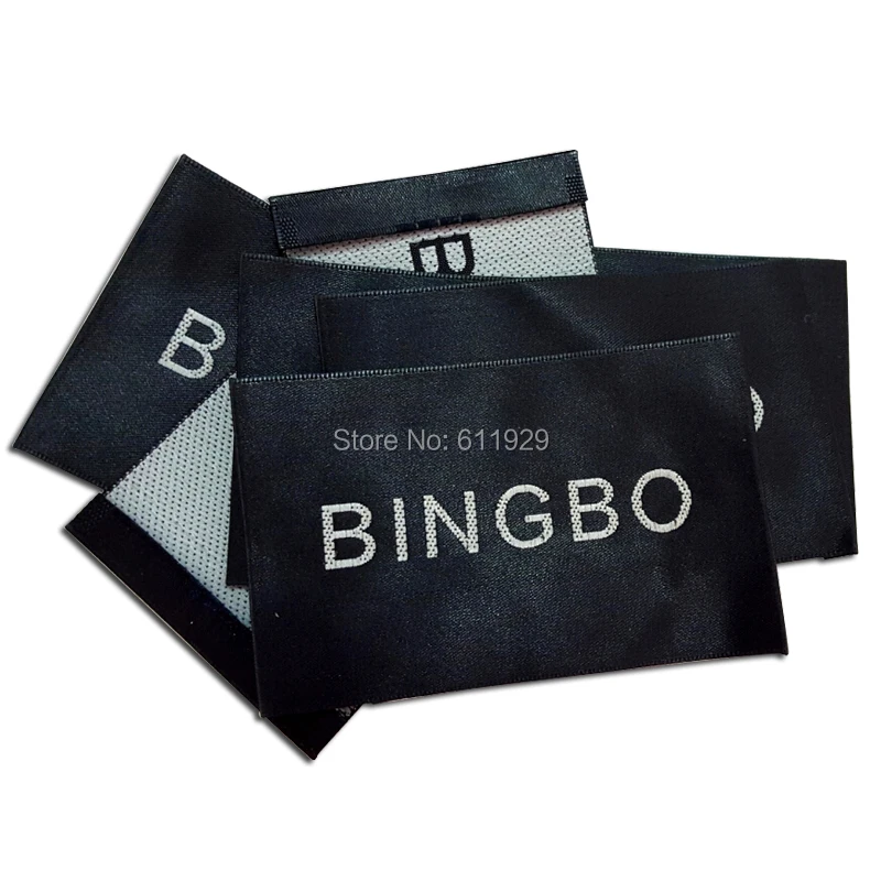 

Customized big size garment labels clothing labels / logo /Trademark manufacture woven &printed labels Free Shipping