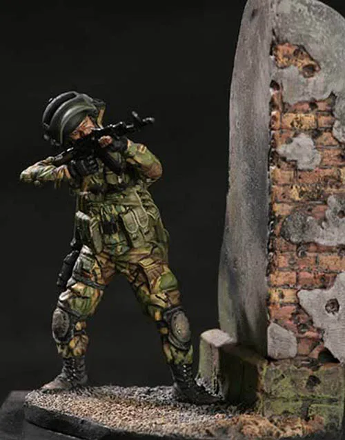 Anti-terrorism special group A (Alfa) of FSB (ex KGB) in action--54mm .  (2)