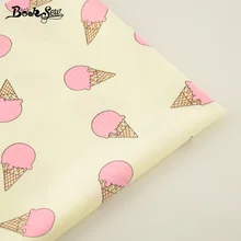 Ароматизированный цвет розовый рисунок мороженого хлопок саржевая Ткань Домашний текстиль стеганая ткань качели постельные принадлежности Ремесло Украшение