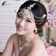 Новая свадебная тиара с кисточками, свадебные украшения для волос, роскошные аксессуары для волос, модные украшения, цепочка на голову, свадебные украшения, головной убор