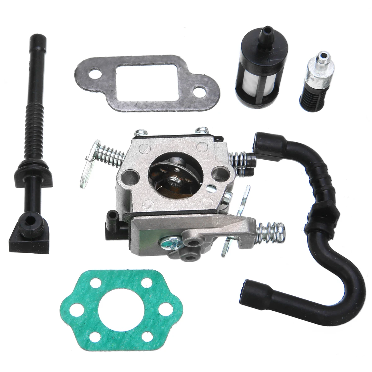 1set Carburetor Carb For 017 018 MS170 MS180 Chainsaw Air Fuel Filter Kit Chainsaw Parts