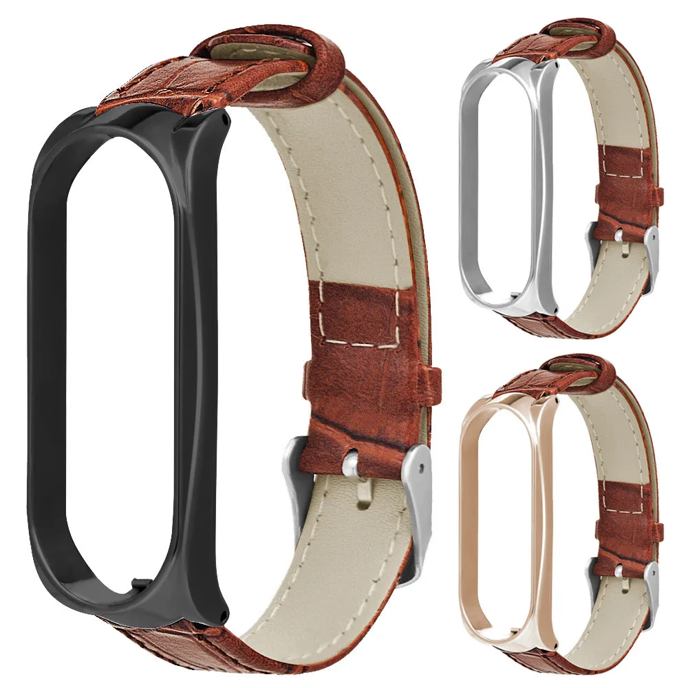 

Good Quality Watch Strap Luxury Leather Classic Band Replacement Watch Band Wristband For Xiao Mi Band 3 Watch Band