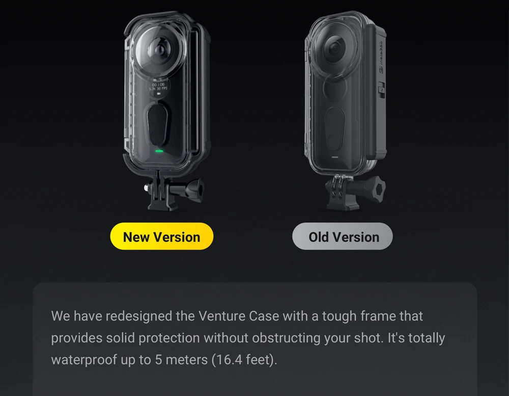 Insta360 ONE X Venture Case 30 м водонепроницаемый глубина защитный чехол Подводные детали для Insta360 ONE X аксессуары для экшн-камеры